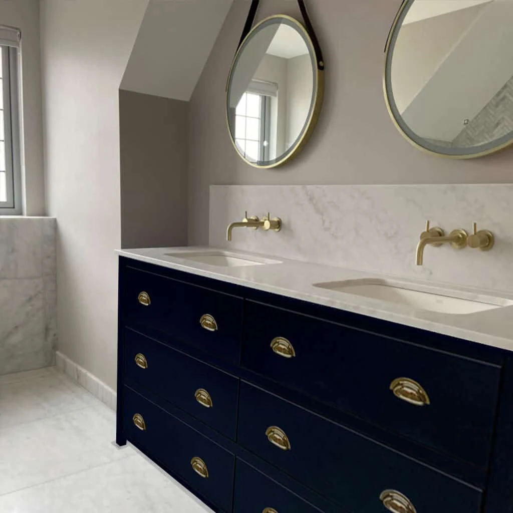 Ava Chest Extra Large Painted Bathroom Vanity Unit | Harvey George